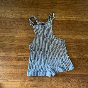 Tiny whales Linen Swim Cover-Up Romper